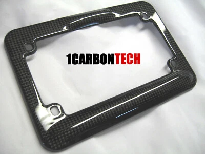 MARCO DE MATRÍCULA DUCATI -YAMAHA-HONDA CBR-SUZUKI- FIBRA DE CARBONO REAL Foto 1 de 4