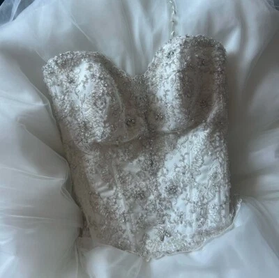 descontinuado vestido de novia allure estilo alta costura c206 talla 18 Foto 1 de 4