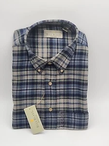Bill Blass Plaid Flannel Button Long Sleeve Shirt Size L Tall NOS New - Picture 1 of 7