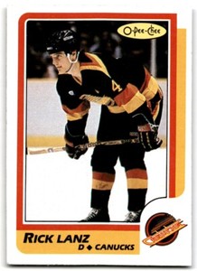 1986-87 O-Pee-Chee Rick Lanz Vancouver Canucks #179