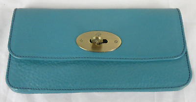 Blue Mulberry Clutch Bag Purse Accessorio Di Moda In Pelle 19.5x10.5cm • 6.36€