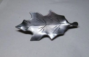 Vintage Stuart Nye Sterlingsilber Eichenblatt Anstecknadel Brosche - Bild 1 von 3