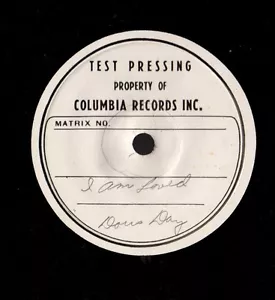 DAY, Doris. Ich bin geliebt. 7"" 33 Vinyl Test Pressen auf 10"" Disc. M- - Bild 1 von 2
