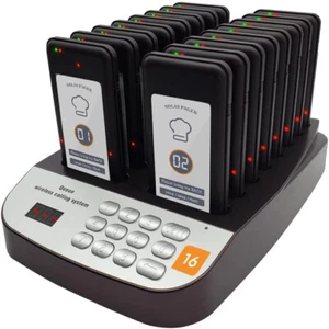 16 Lineup Waiting Pager Sistema per Ristoranti Beep Buzzer Segnale Chiamata - Foto 1 di 9