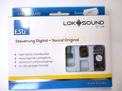 ESU 58410 - LOKSOUND 5 DECODER 8 pin NEM 652 - VUOTO VERGINE - Immagine 1 di 2