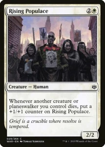 4 Rising Populace 4x x4 - M/NM - War of the Spark - SPARROW MAGIC mtg - Bild 1 von 1