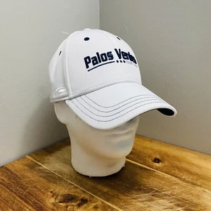 Palos Verdes Golf Club Men's Fitted Hat Cap A-Flex by Pukka White Size L/XL - Picture 1 of 10