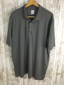 Callaway Golf Polo Shirt Gray Solid Opti Dri  Pro Men's Sz XXL Shirt Logo - Picture 1 of 5