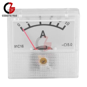 91C16 Analog Panel AMP Meter DC Ammeter Current Gauge Meter DC 0-10A/20A/30A/50A - Picture 1 of 28