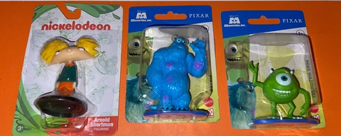 Vintage Hey Arnold Nickelodeon Figurine Toy Monsters Inc Sully Mike Pixar Disney Cover