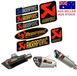 AKRAPOVIC Aluminium Exhaust  Exhaust Decal Aluminum Sticker Heat Proof - Quality - Bild 1 von 9