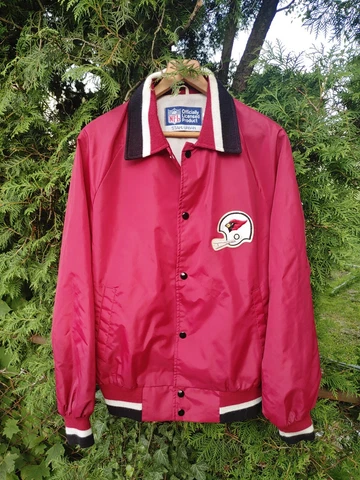 VTG 70s 80s ARIZONA CARDINALS Football SATIN Stahl-Urban NFL Lined Jacket M usa Cover