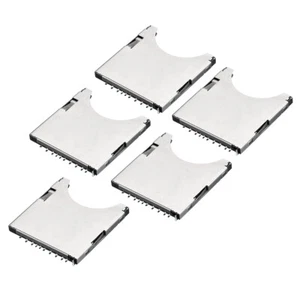 5pz Porta Presa Scheda di Memoria SD 5pz Carica a Molla Tipo Push 10 Pin - Foto 1 di 4