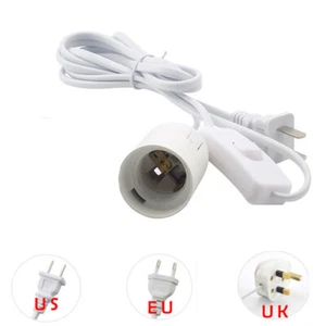 E27 Power Cord Cable 1.8M Converters Light Base Holder Socket for led Lamp Bulb - Picture 1 of 10