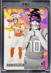 Bo Nix RARE ROOKIE RC COLOR BLAST INVESTMENT CARD SSP PANNI BRONCOS MINT - Picture 1 of 5