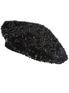Top Headwear Sequin French Winter Fashion Beret - Picture 1 of 8