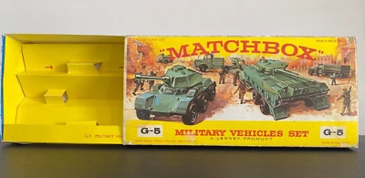 MATCHBOX G-5 "MILITARY VEHICLES SET REPRO EMPTY BOX*** - Image 1 of 4