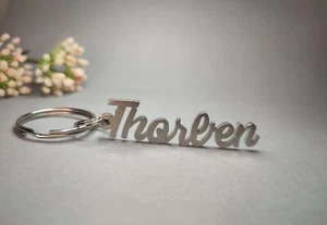 Nome Thorben Ciondolo Portachiavi/Etui-Taschen Pendente/Regalo IN Acciaio Inox - Foto 1 di 1