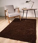 SMALL X LARGE SIZE THICK PLAIN SOFT SHAGGY RUG NON SHED 5cm PILE MODERN RUGS