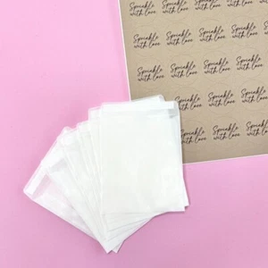 EMPTY Throw me Frosted Glassine Bags Packets Pouch Wedding Confetti + Sticker - Picture 1 of 8