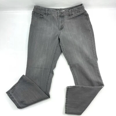 Chico’s Platinum Silver Gray Ultimate Fit Slim Leg Denim Jeans Women’s Size 1.5 - Image 1 of 4