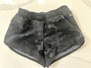 DSG Girls' Black Camo Athletic Stride Shorts - 2XS (4-5) - Picture 1 of 5