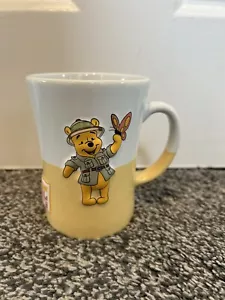 Disney World Animal Kingdom Raised Winnie The Pooh Safari Mug Cup Rare - Picture 1 of 4
