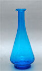 Mcm Fenton Electric Blue Optic Decanter Pitcher Cruet Bottle Pour Spout
