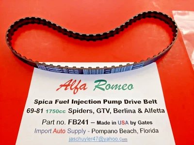 Bomba de inyección de combustible Alfa Romeo 69-81 Berlina GTV Spider Alfetta Spica correa DRV  Foto 1 de 4