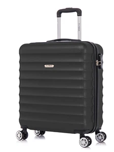 56X45X25 Easyjet Cabin Suitcase Bag 4 wheel Lightweight Luggage HardShell ABS - Picture 1 of 49