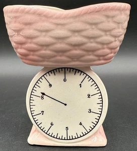 Vintage 60er Jahre besetztes Japan Übertopf Blumenarrangement Keramik Baby Wiegekorb grau - Bild 1 von 8