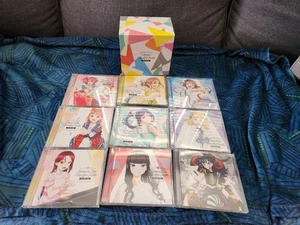 Love Live Sunshine 1st Solo Album 9 CD Set Aqours 18 Discs Plus Special Box - Imagen 1 de 6
