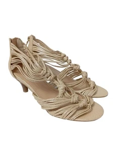NINE WEST Sandalias de tacón alto Mujeres Sandalias de tacón Talla EU 37.5 crema - Imagen 1 de 5