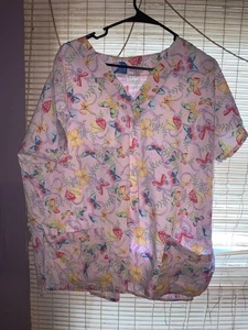 2x womens floral & butterfly scrubs - Picture 1 of 2