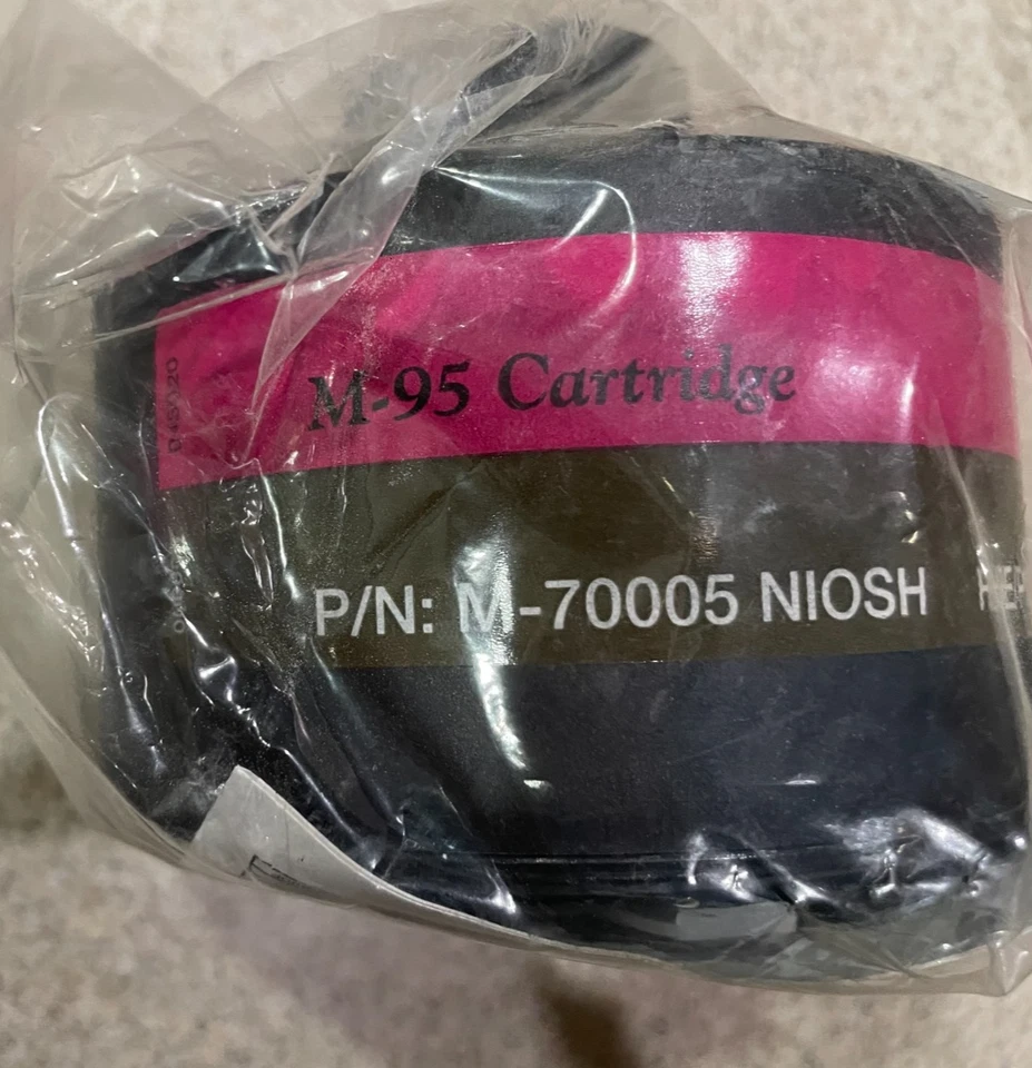 New M95 NIOSH Approved Gas Mask Replacement FILTER  Exp  - P/N:  M-70005-NiOSH - Image 1 of 4