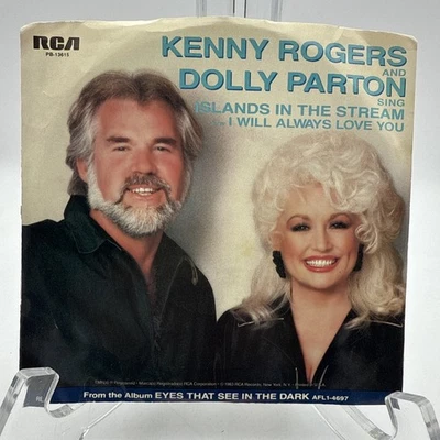 KENNY ROGERS DUET DOLLY PARTON Islands In The Stream RCA PB-13615 VG+ 45 1983 7" - Image 1 of 4