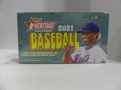 Topps 2021 Heritage High Number Baseball Hobby Box 24 Packs/9 Cards - Image 1 of 4