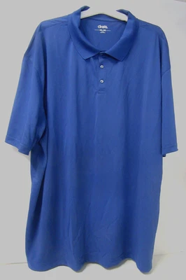 Camisa polo masculina de manga curta resistente a pressos CINTAS - AZUL - 4XL - Imagem 1 de 4