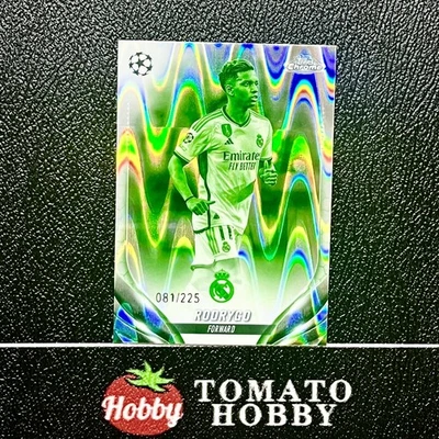 TOPPS CHROME UEFA 2023-24 RODRYGO /225 NIGHT VISION RAY REFRACTOR REAL MADRID - Image 1 of 2