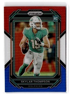 2022 Panini Prizm Skylar Thompson RC #354 Red White and Blue Miami Dolphins - Picture 1 of 2
