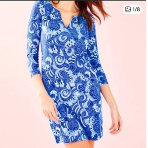 Lilly Pulitzer Sophiletta UPF 50+ blaue Grotte so offishal Gr. Large - Bild 1 von 6