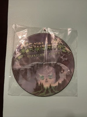 METALLICA Creeping Death PICTURE DISC Vinyl LP 1984 1st Press NO Barcode Ed RARE - Image 1 of 2