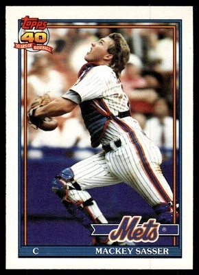 1991 O-Pee-Chee Mackey Sasser New York Mets #382 - Image 1 of 2