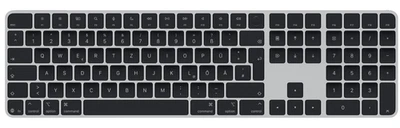 APPLE Magic Keyboard Touch ID Tastatur Ziffern­block QWERTZ DEUTSCH Schwarz NEU - Bild 1 von 4