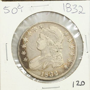 1832 Capped Bust Half Dollar 50c - Picture 1 of 2