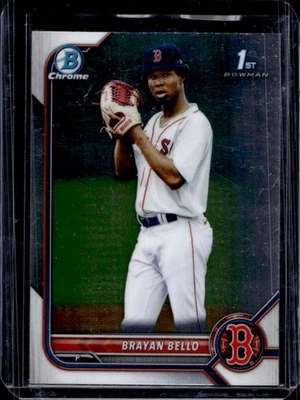 2022 Bowman Brayan Bello Chrome 1st #BCP-107 Red Sox - Image 1 of 2