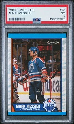 1989 O-Pee-Chee #65 Mark Messier PSA 7 - Image 1 of 2
