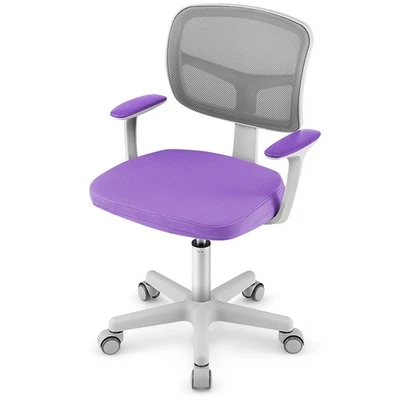 Adjustable Height Children Study Chair Kids Desk Chair w/Universal Casters - Image 1 of 4
