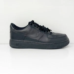 Nike Mens Air Force 1 07 315122-001 Black Casual Shoes Sneakers Size 8.5 - Picture 1 of 12