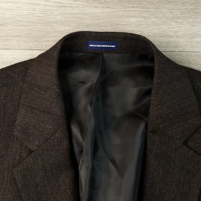 Stafford Sport Coat Men's 46XL* Extra Long  Herringbone Two Button Single Vented - Image 1 of 4